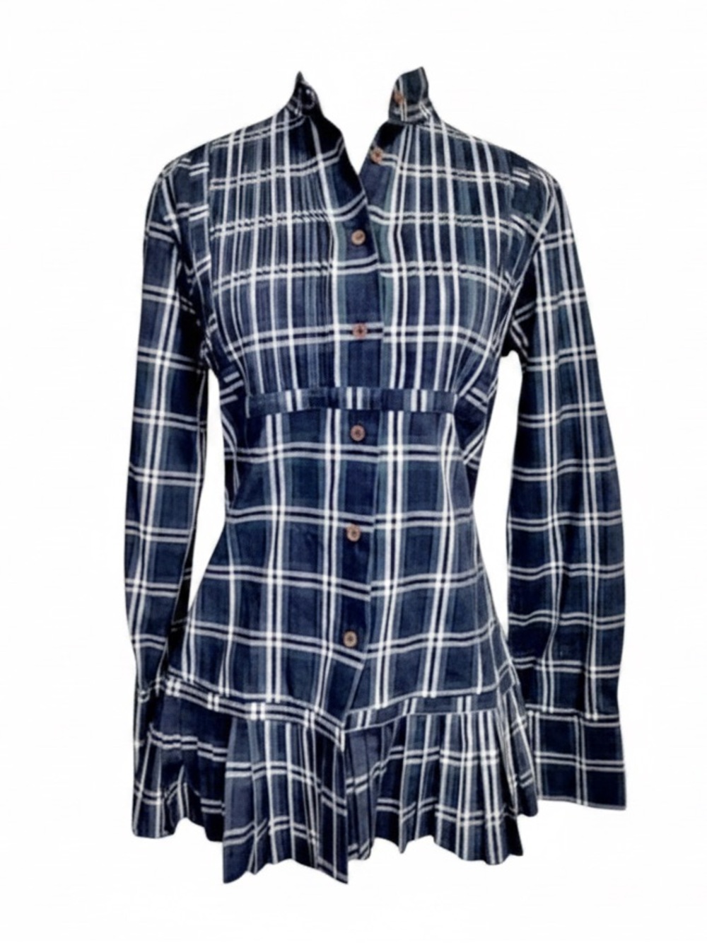Vintage Bell Plaid Tailored Dress | Size 4 | Mid-Century Craftsmanship